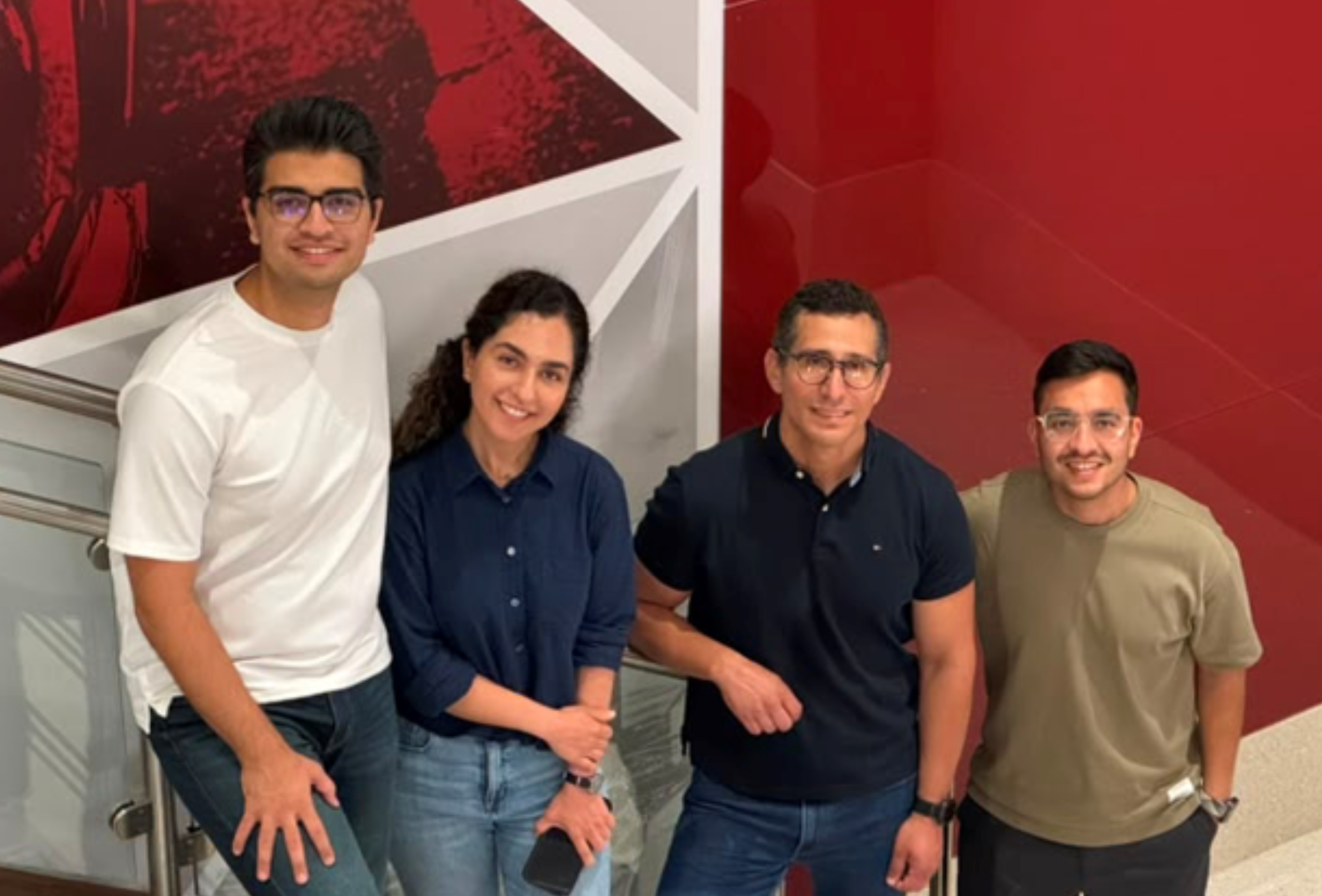 Team The Post-Processors members Mohammad Mosavat, Niloufar Soheili, Aldo Andres Tapia Araya, and Amirhossein Montazeri.