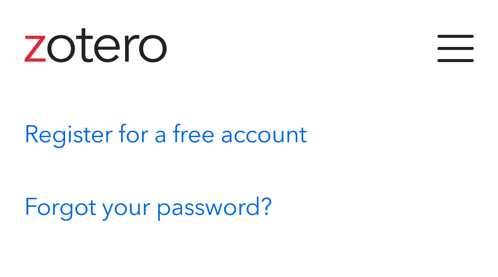 Register with Zotero